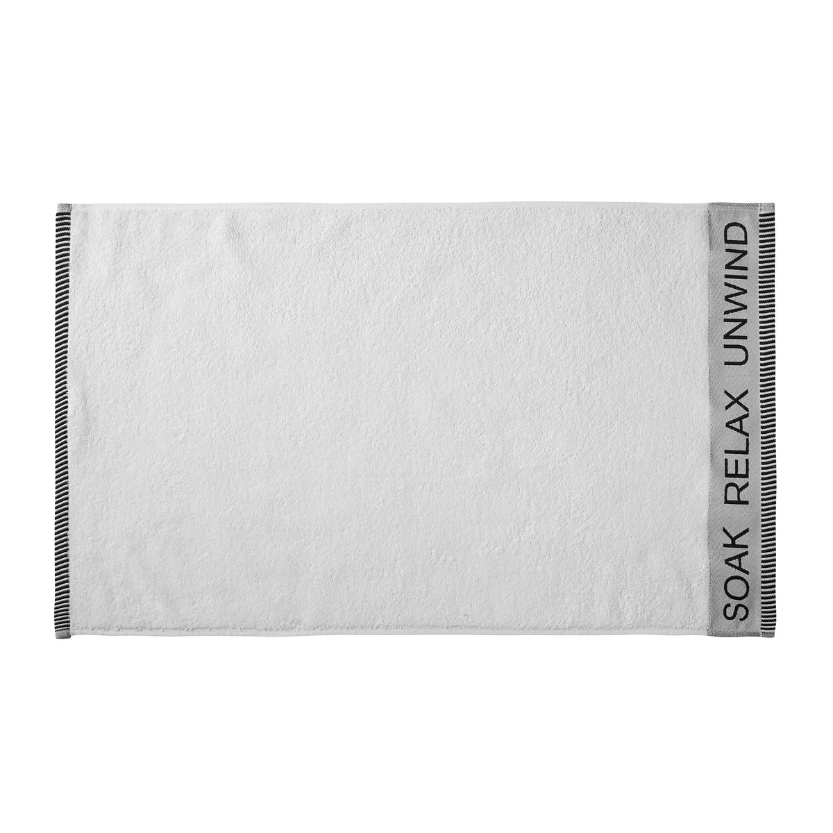 CATHERINE LANSFIELD Relax And Unwind Towel Collection - White (Available in 3 Sizes)