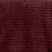 BIANCA Attica Velvet Bedspread 240x260cm - Burgundy
