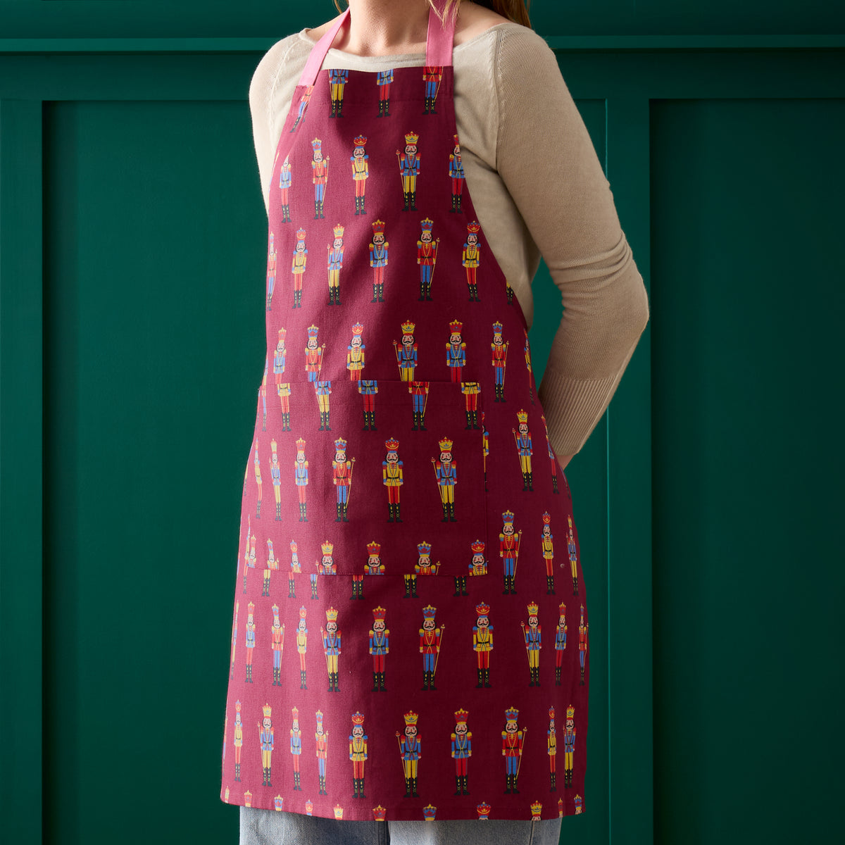 CATHERINE LANSFIELD Christmas Nutcracker Cotton Apron