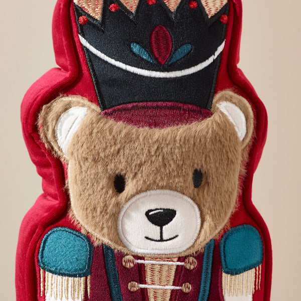 CATHERINE LANSFIELD Christmas Nutcracker Bear 3D Cushion 35cm