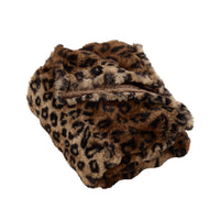 CATHERINE LANSFIELD Soft and Cosy Faux Fur Animal Print Throw