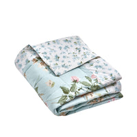 CATHERINE LANSFIELD Avebury Floral Bedspread 220x230cm - Duck Egg