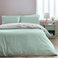 CATHERINE LANSFIELD Folk Patchwork Duvet Set - Green
