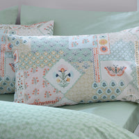 CATHERINE LANSFIELD Folk Patchwork Duvet Set - Green