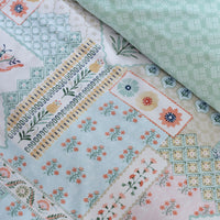 CATHERINE LANSFIELD Folk Patchwork Duvet Set - Green