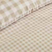 CATHERINE LANSFIELD Bamford Gingham Check Duvet Set - Natural