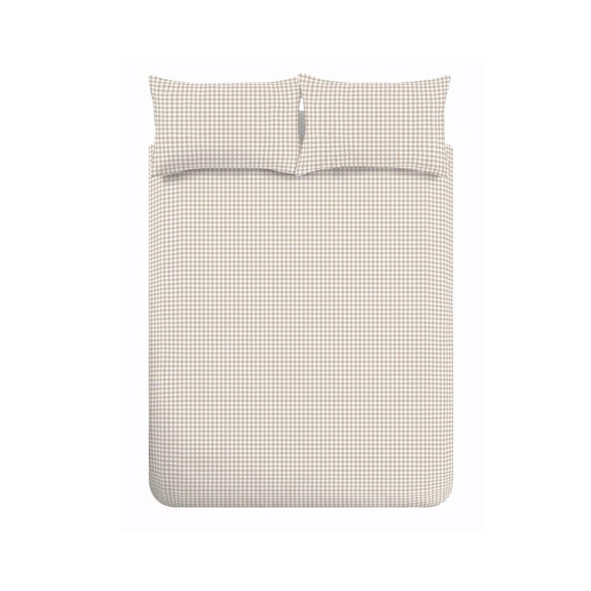 CATHERINE LANSFIELD Bamford Gingham Check Duvet Set - Natural