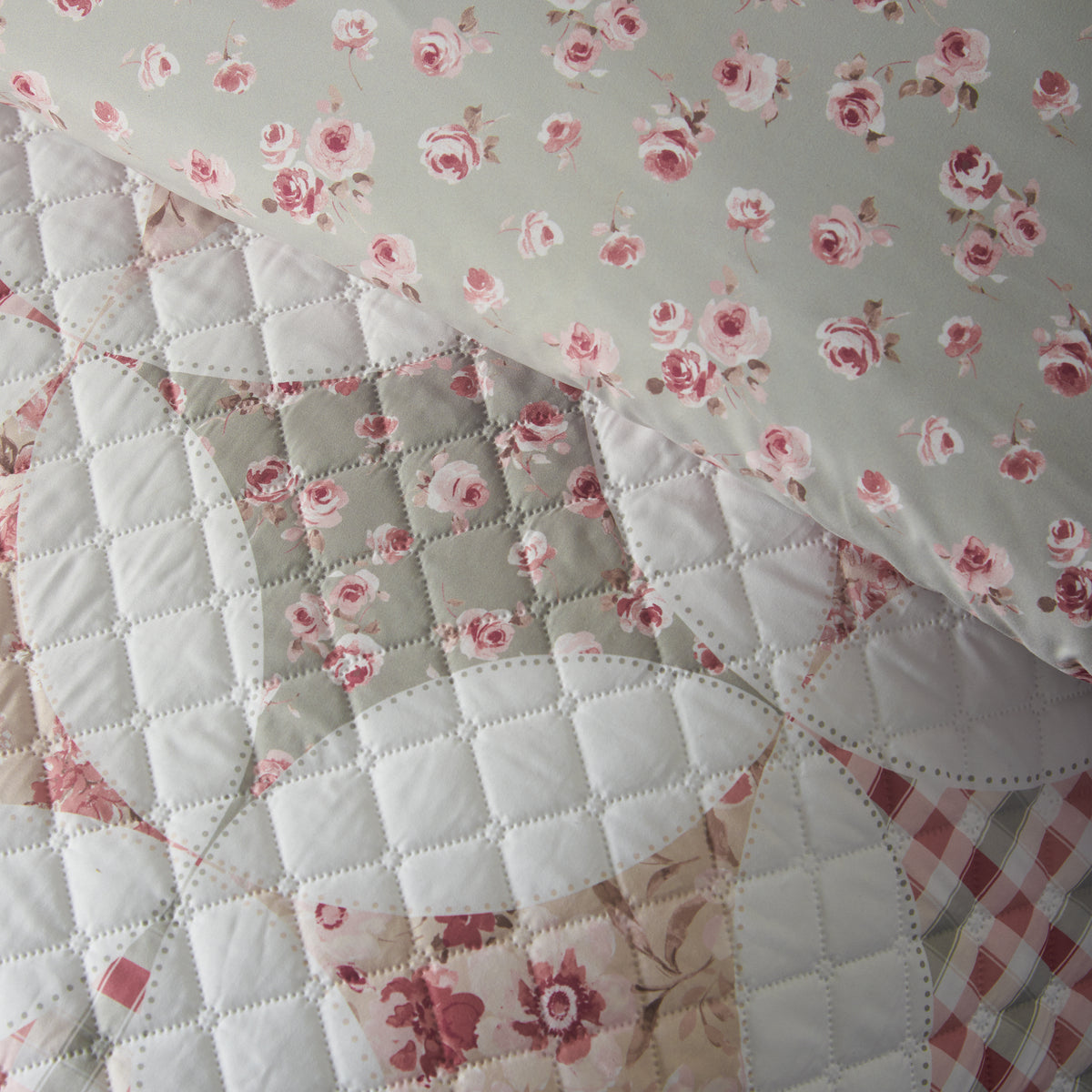 CATHERINE LANSFIELD Pinsonic Patchwork Duvet Cover Set