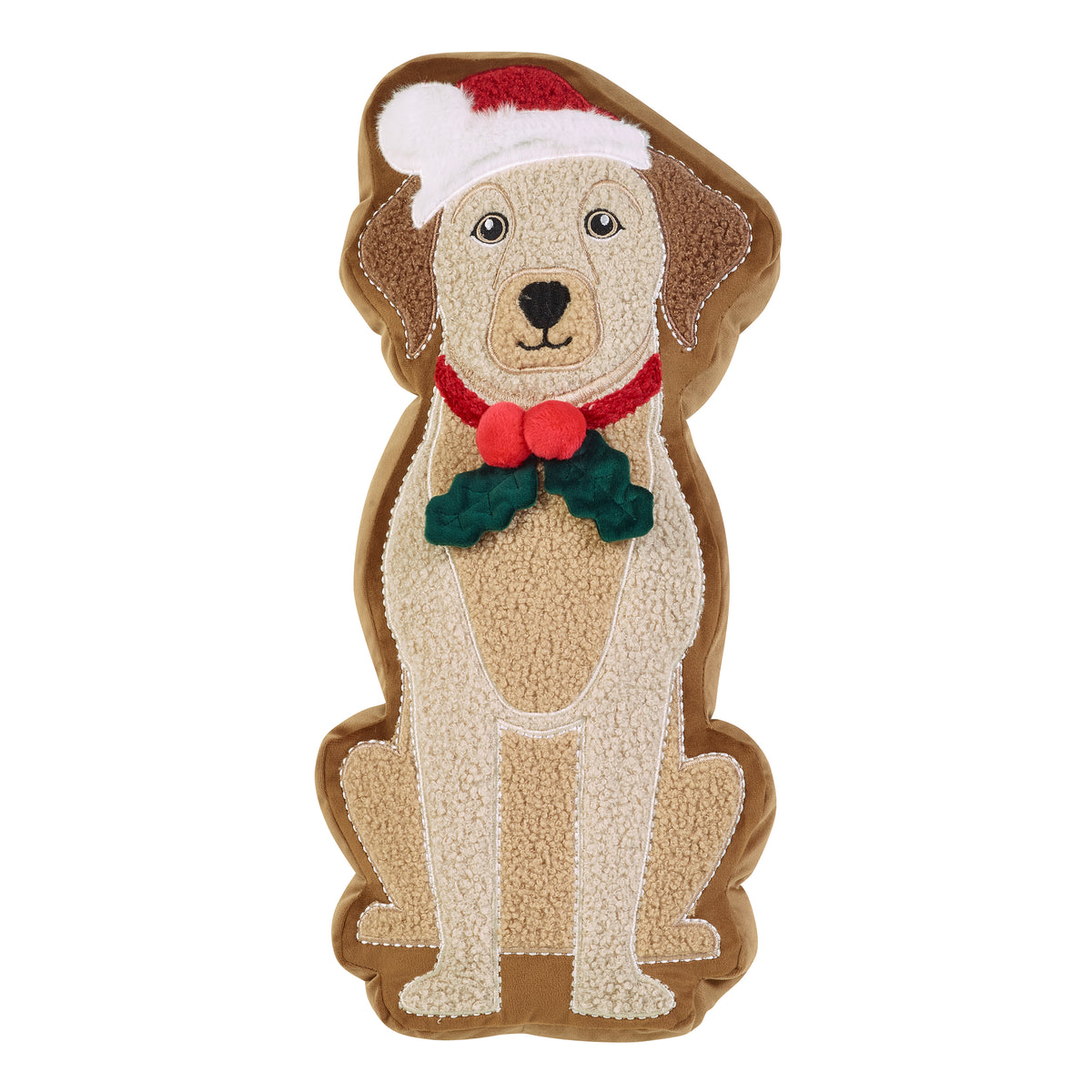 CATHERINE LANSFIELD Christmas Dog 3D Cushion 35cm