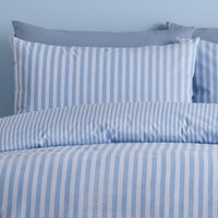 CATHERINE LANSFIELD Epping Textured Stripe Duvet Set - Blue