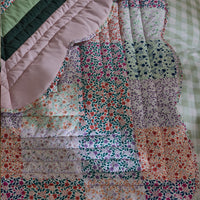 CATH KIDSTON Heirloom Patchwork Scallop Edge Reversible Bedspread 150X200cm