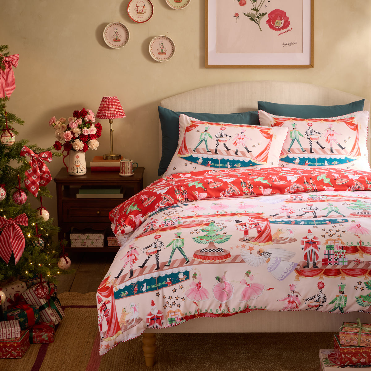 CATH KIDSTON Christmas Nutcracker Scene Duvet Cover Set