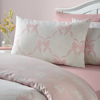 CATHERINE LANSFIELD Pretty Bows Duvet Cover Set - Pink
