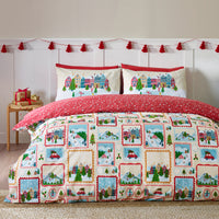 CATHERINE LANSFIELD Christmas Town Stamps Duvet Cover Set