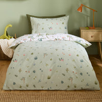CATHERINE LANSFIELD Brushed Sleepy Saurus Dino Duvet Cover Set