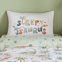 CATHERINE LANSFIELD Brushed Sleepy Saurus Dino Duvet Cover Set