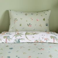 CATHERINE LANSFIELD Brushed Sleepy Saurus Dino Duvet Cover Set