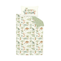 CATHERINE LANSFIELD Brushed Sleepy Saurus Dino Duvet Cover Set