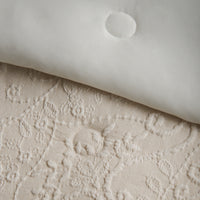 CATHERINE LANSFIELD Amelia Jacquard Bedspread 220x230cm - Cream