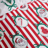 CATHERINE LANSFIELD Christmas Vintage Stripe Duvet Cover Set - Red