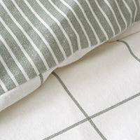 BIANCA Brushed 100% Cotton Regal Check Duvet Cover Set - Green