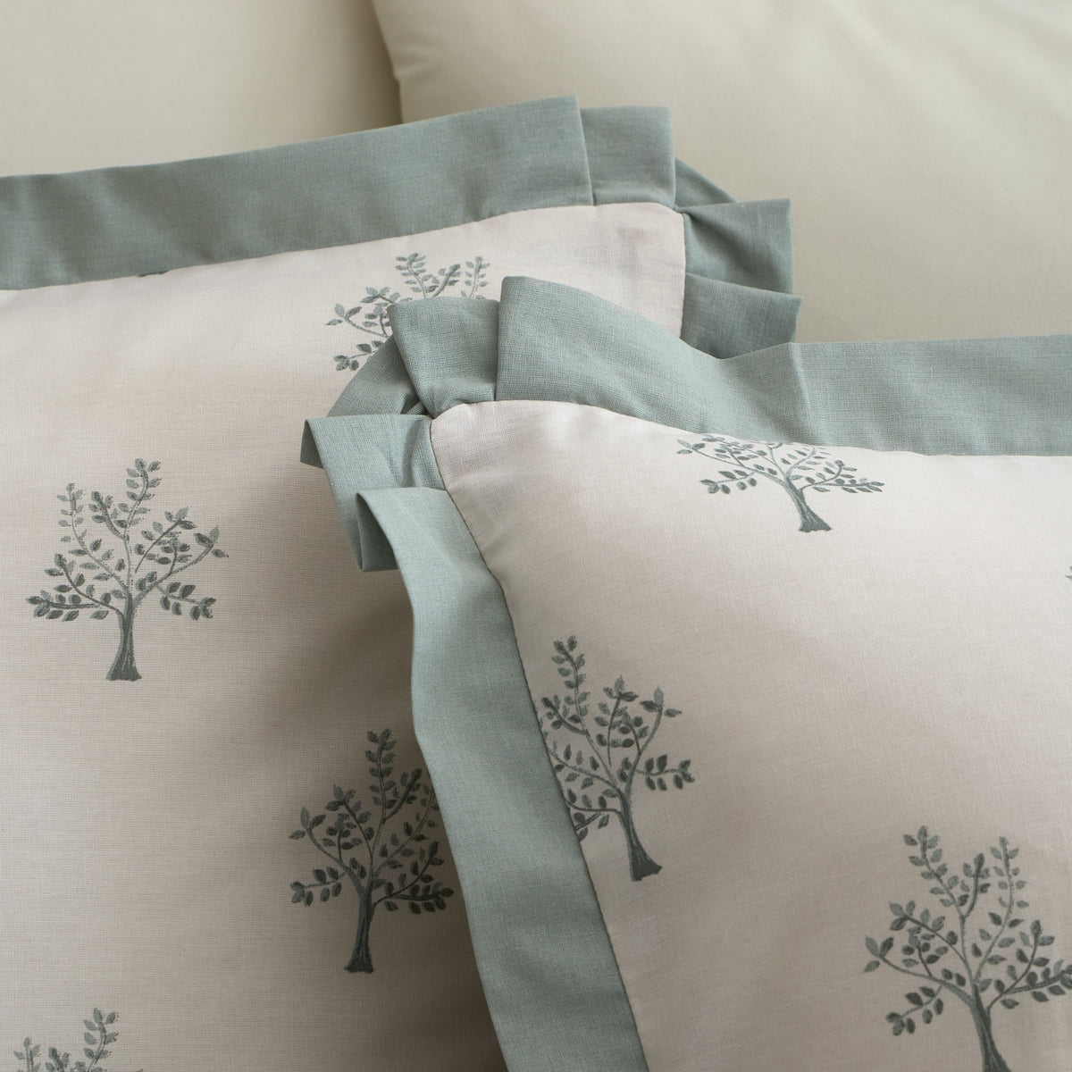 EMILY BOND Dapplewood Trees 100% Cotton Duvet Cover Set