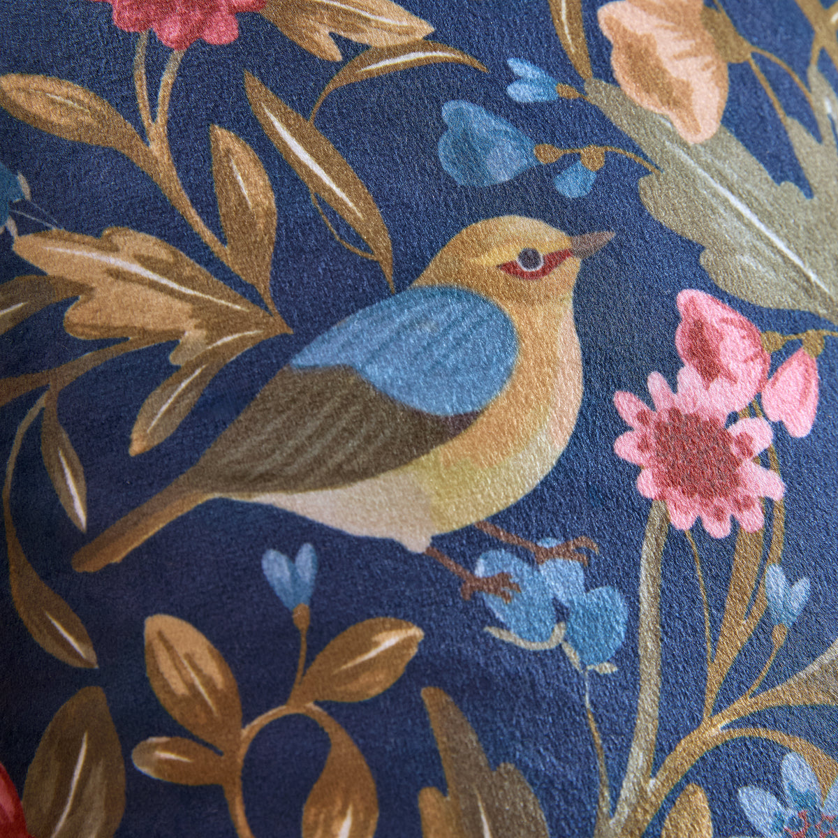 CATHERINE LANSFIELD Hedgerow Hopper Filled Cushion 45x45cm - Navy