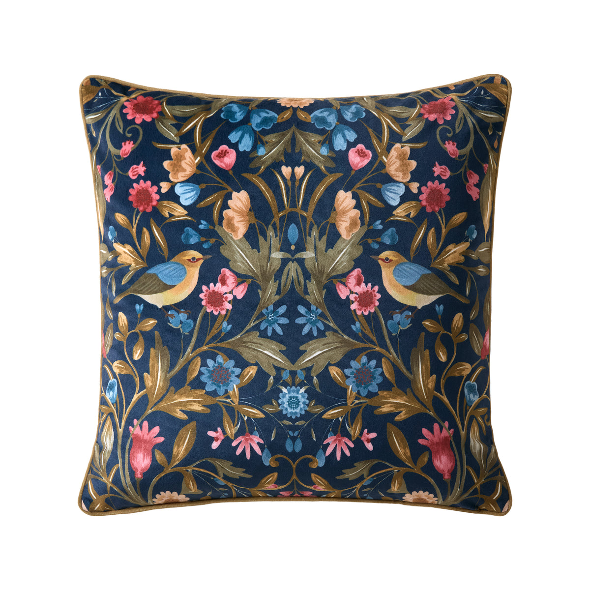 CATHERINE LANSFIELD Hedgerow Hopper Filled Cushion 45x45cm - Navy