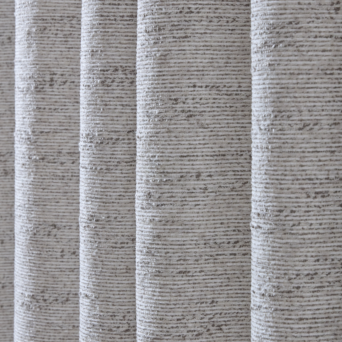 CATHERINE LANSFIELD Chunky Boucle Textured Eyelet Curtains - Cream