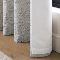 CATHERINE LANSFIELD Chunky Boucle Textured Eyelet Curtains - Cream