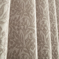 BIANCA Chenille Leaves Eyelet Curtains - Natural