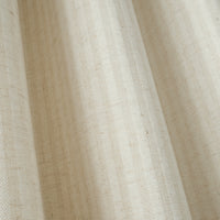 BIANCA Chenille Stripe Eyelet Curtains - Cream