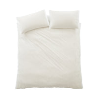 BIANCA Seersucker Woven Stripe Duvet Set - Natural