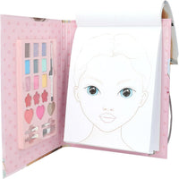 TOP MODEL Make-up Folder with Patterns, Makeup Palette and Brushes