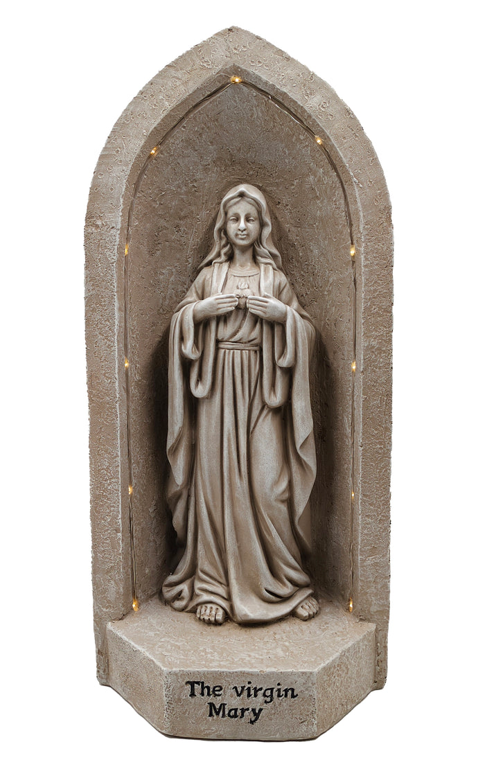 WGP Our Lady Virgin Mary Praying Solar Statue 51.5cm