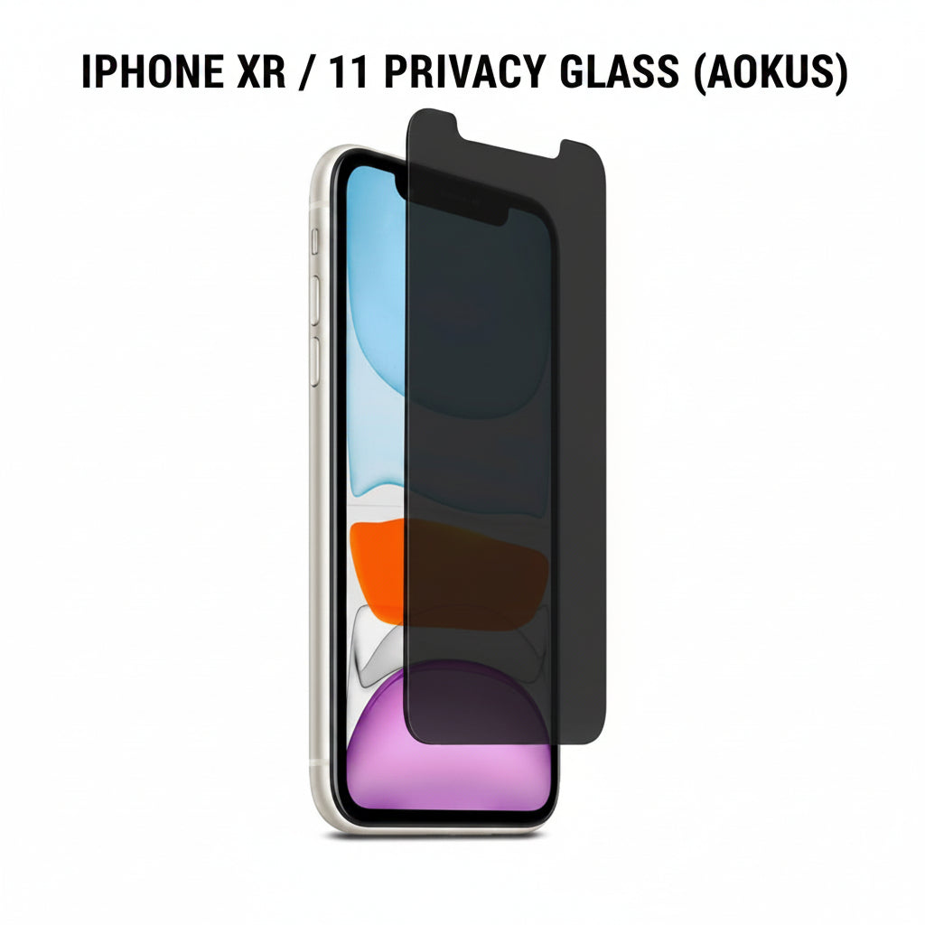 iPhone 11/ XR Privacy Tempered Glass (AOKUS)