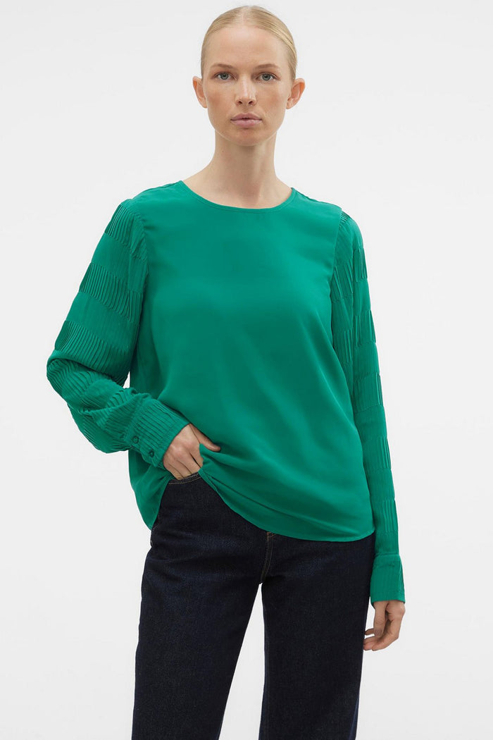 VERO MODA : Long Sleeve Woven Top - Parasailing