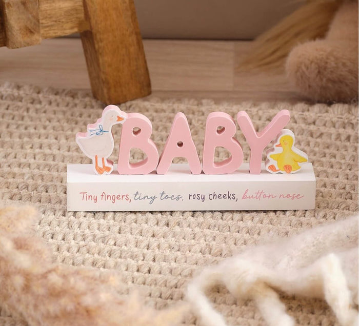 LANGS Mabel The Goose Wooden Baby Block 16x9.5cm