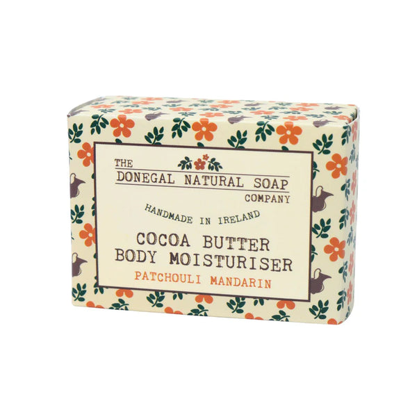 DONEGAL NATURAL SOAP Patchouli Mandarin Cocoa Butter Body Moisturiser Bar