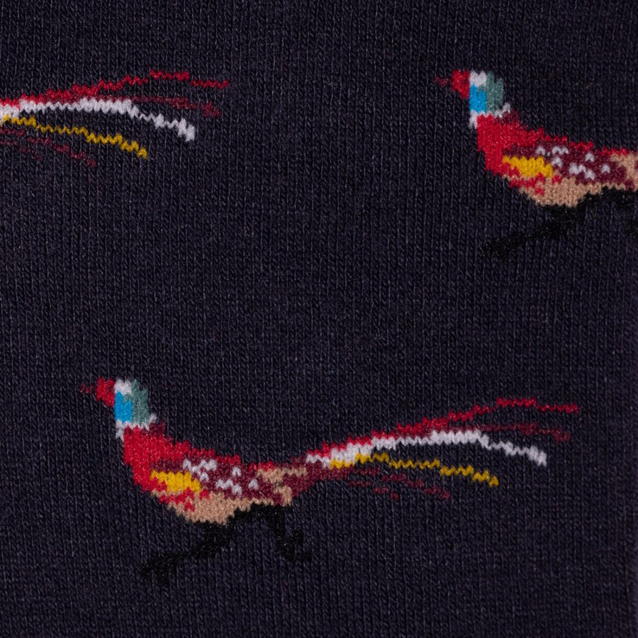 SWOLE PANDA Pheasant Sock - Navy