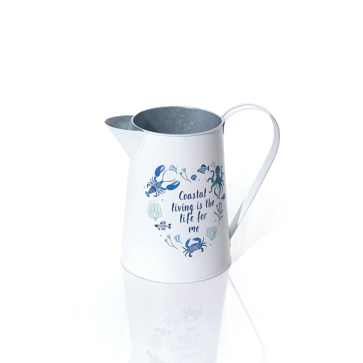 LANGS Lobster Love Decorative Tin Jug 20cm