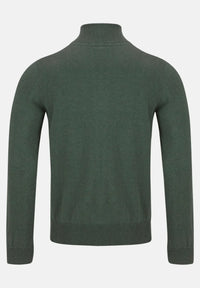 6TH SENSE Harry Half Zip Jumper - Green