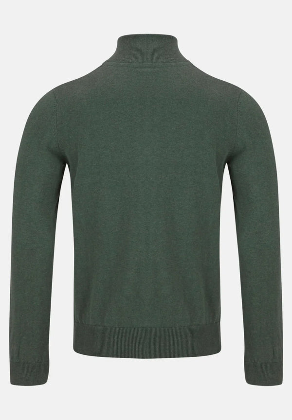 6TH SENSE Harry Half Zip Jumper - Green
