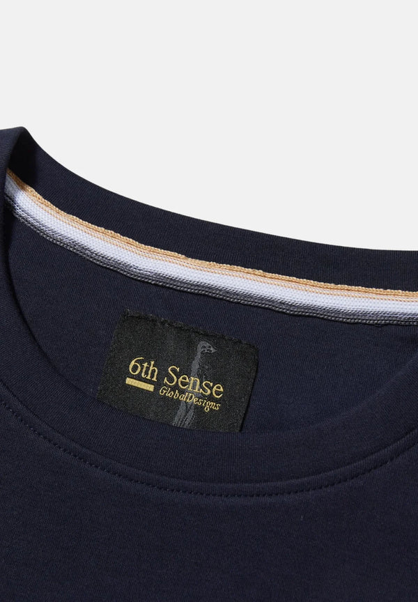 6TH SENSE Men's Liquid T-Shirt - Navy