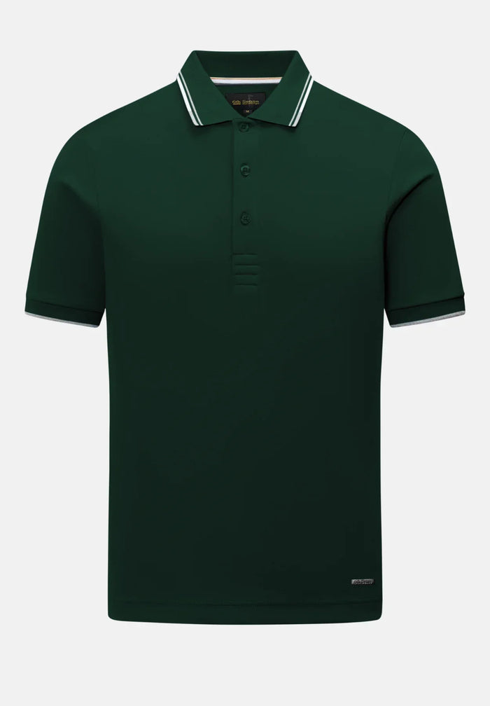 6TH SENSE Astonish Short Sleeve Polo Shirt - Green