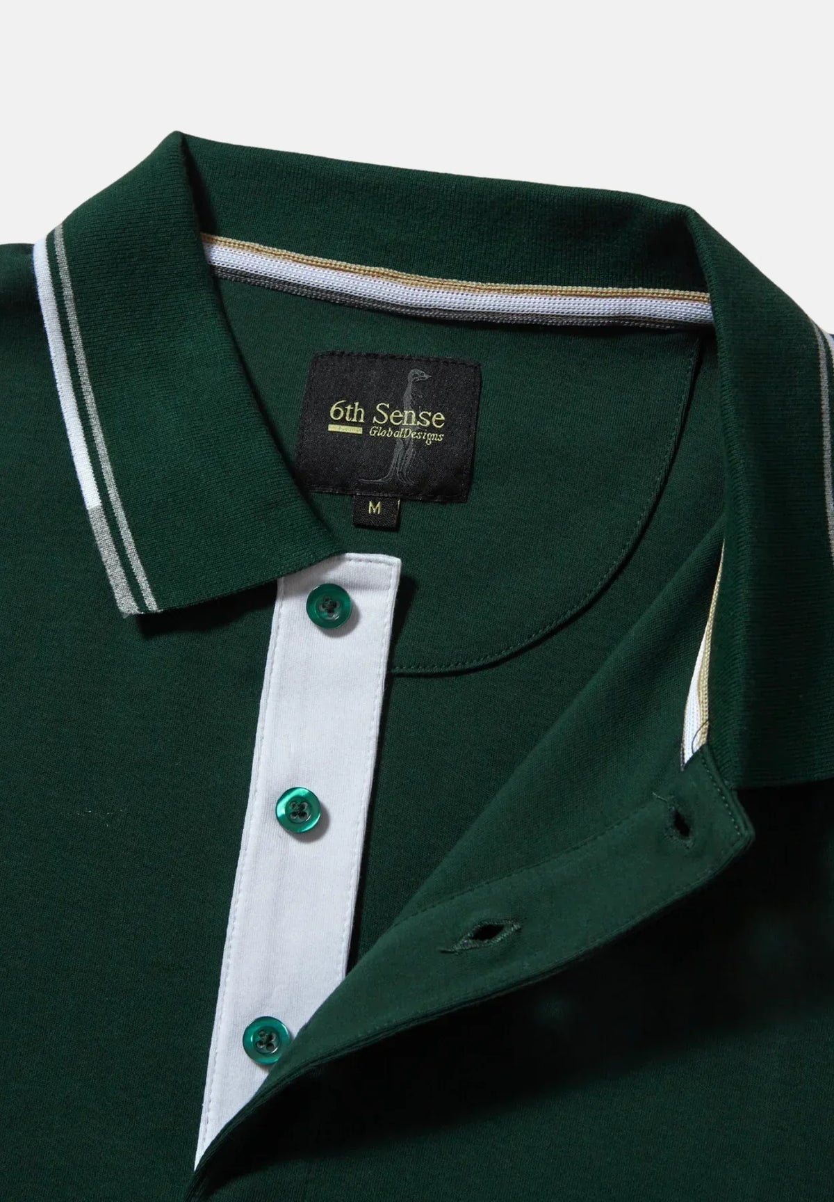 6TH SENSE Astonish Short Sleeve Polo Shirt - Green