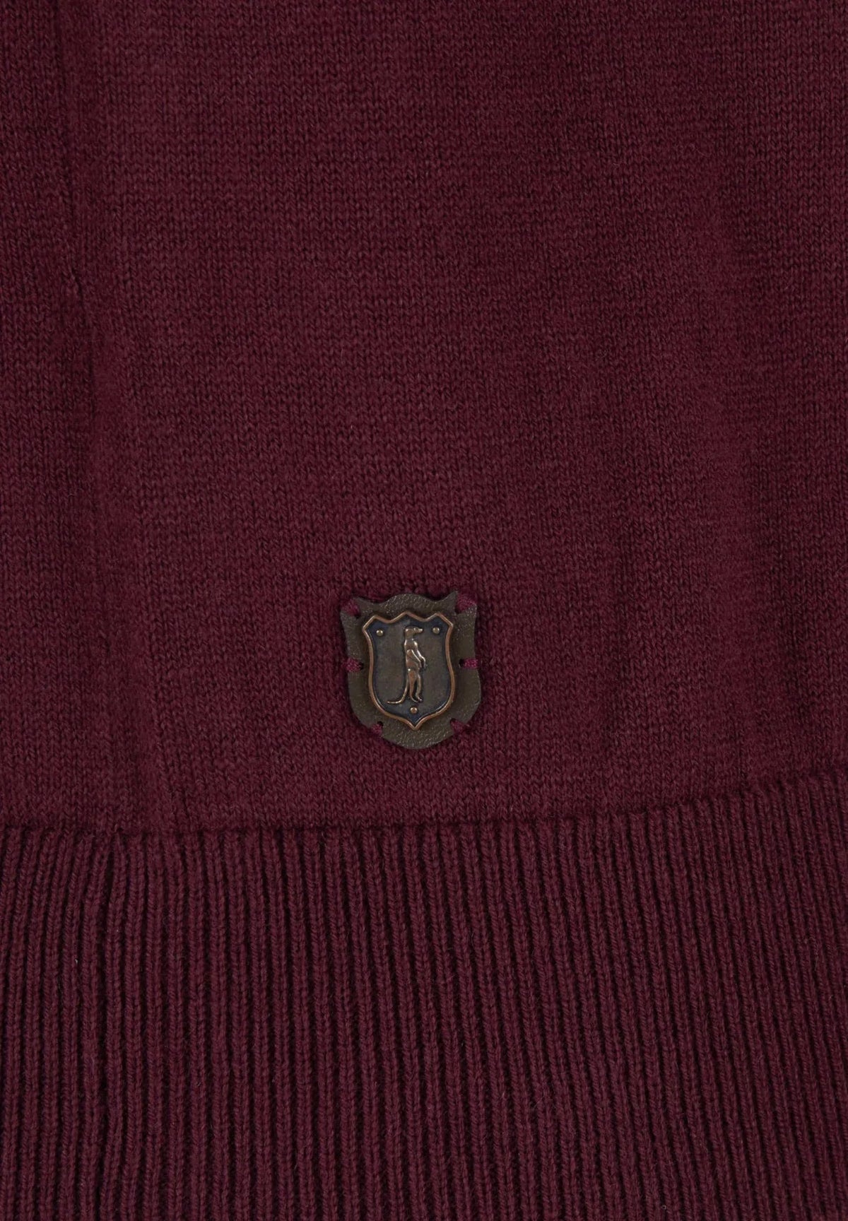 6TH SENSE Cash Crew Neck Jumper - Burgundy