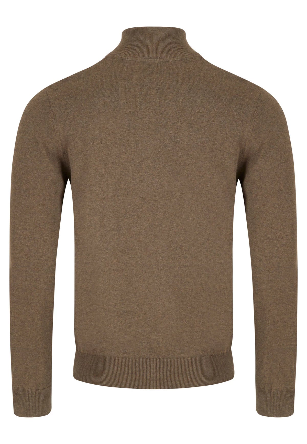 6TH SENSE Harry Half Zip Jumper - Brown