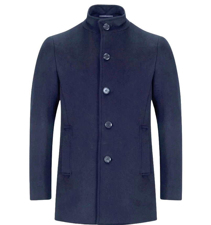 6th SENSE Wool Overcoat - Navy