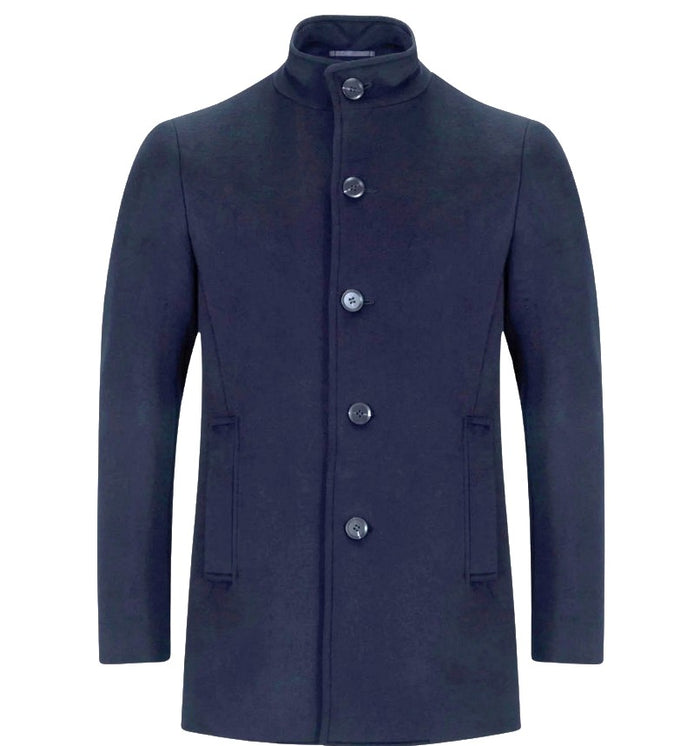 6th SENSE Wool Overcoat - Navy